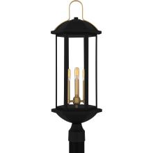  CFD9010MBK - Crestfield 3-Light Matte Black Outdoor Post Lantern