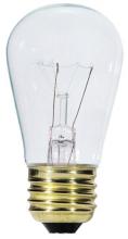  0354000 - 11W S14 Incandescent Clear E26 (Medium) Base, 130 Volt, Card