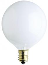  0363600 - 25W G16 1/2 Incandescent White E12 (Candelabra) Base, 130 Volt, Box