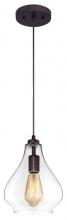  6102600 - Mini Pendant Oil Rubbed Bronze Finish Clear Glass