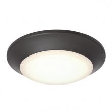  6133800 - 6 in. 11W Dimmable LED Surface Mount with Color Temperature Selection Black-Bronze Finish Frosted