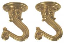  7045000 - 1 1/2" Swag Hook Kit Polished Brass Finish