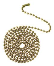  7705000 - 3 Ft. Beaded Chain with Connector Solid Brass