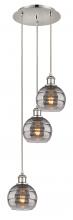 Innovations Lighting 113B-3P-PN-G556-6SM - Rochester - 3 Light - 12 inch - Polished Nickel - Cord hung - Multi Pendant