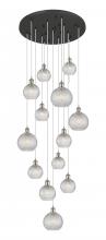  132BK-599-SN-G122C-MU - Athens - 13 Light - 32 inch - Brushed Satin Nickel - Multi Pendant