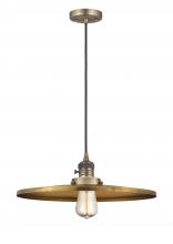  201CSW-BB-MFR-BB-16 - Appalachian - 1 Light - 16 inch - Brushed Brass - Cord hung - Mini Pendant