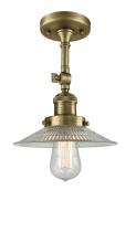  201F-AB-G2-LED - Halophane - 1 Light - 9 inch - Antique Brass - Semi-Flush Mount