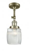  201F-AB-G302-LED - Colton - 1 Light - 6 inch - Antique Brass - Semi-Flush Mount