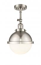 Innovations Lighting 201F-SN-HFS-81-SN-LED - Hampden - 1 Light - 9 inch - Brushed Satin Nickel - Adjustable Semi-Flush Mount