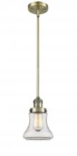  201S-AB-G192-LED - Bellmont - 1 Light - 7 inch - Antique Brass - Stem Hung - Mini Pendant