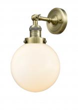  203-AB-G201-8-LED - Beacon - 1 Light - 8 inch - Antique Brass - Sconce