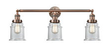  205-AC-G182 - Canton - 3 Light - 30 inch - Antique Copper - Bath Vanity Light