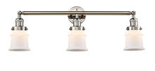  205-PN-G181S - Canton - 3 Light - 30 inch - Polished Nickel - Bath Vanity Light