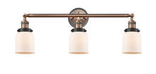  205BP-ACBK-G51 - Bell - 3 Light - 30 inch - Antique Copper - Bath Vanity Light