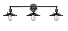  205BP-BKPC-M6-BK - Railroad - 3 Light - 32 inch - Matte Black - Bath Vanity Light