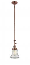  206-AC-G192 - Bellmont - 1 Light - 6 inch - Antique Copper - Stem Hung - Mini Pendant