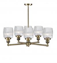  207-6CR-AB-G302 - Colton 6 Light Chandelier