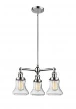  207-PC-G194-LED - Bellmont - 3 Light - 18 inch - Polished Chrome - Stem Hung - Chandelier