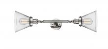 Innovations Lighting 208L-PN-G42-LED - Cone - 2 Light - 8 inch - Polished Nickel - Adjustable Bath Vanity Light