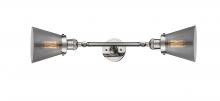 Innovations Lighting 208L-PN-G63-LED - Cone - 2 Light - 6 inch - Polished Nickel - Adjustable Bath Vanity Light