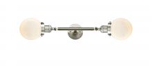 Innovations Lighting 208L-SN-G201-6-LED - Beacon - 2 Light - 6 inch - Brushed Satin Nickel - Adjustable Bath Vanity Light