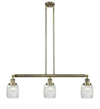  213-AB-G302-LED - Colton - 3 Light - 38 inch - Antique Brass - Stem Hung - Island Light