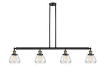  214-BAB-G172 - Fulton - 4 Light - 51 inch - Black Antique Brass - Stem Hung - Island Light