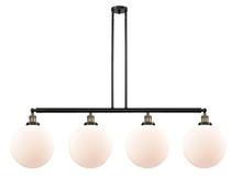Innovations Lighting 214-BAB-G201-12 - Beacon - 4 Light - 56 inch - Black Antique Brass - Stem Hung - Adjustable Island Light