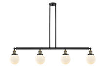 Innovations Lighting 214-BAB-G201-6 - Beacon - 4 Light - 51 inch - Black Antique Brass - Stem Hung - Adjustable Island Light