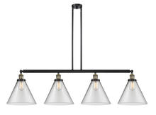 Innovations Lighting 214-BAB-G42-L-LED - Cone - 4 Light - 56 inch - Black Antique Brass - Stem Hung - Adjustable Island Light