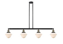Innovations Lighting 214-BAB-G531 - Oxford - 4 Light - 52 inch - Black Antique Brass - Stem Hung - Adjustable Island Light