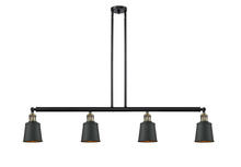  214-BAB-M9-BK-LED - Addison - 4 Light - 50 inch - Black Antique Brass - Stem Hung - Island Light