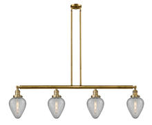  214-BB-G165 - Geneseo - 4 Light - 52 inch - Brushed Brass - Stem Hung - Island Light