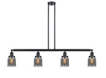 Innovations Lighting 214-BK-G53 - Bell - 4 Light - 50 inch - Matte Black - Stem Hung - Island Light