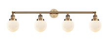  215-BB-G201-6 - Beacon - 4 Light - 42 inch - Brushed Brass - Bath Vanity Light