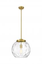 Innovations Lighting 221-1S-SG-G1215-14 - Athens Water Glass - 1 Light - 13 inch - Satin Gold - Stem Hung - Pendant