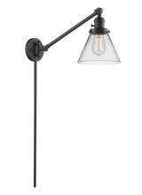  237-OB-G42 - Cone - 1 Light - 8 inch - Oil Rubbed Bronze - Swing Arm