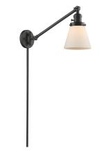  237-OB-G61 - Cone - 1 Light - 8 inch - Oil Rubbed Bronze - Swing Arm