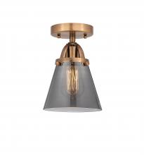  288-1C-AC-G63-LED - Cone - 1 Light - 6 inch - Antique Copper - Semi-Flush Mount