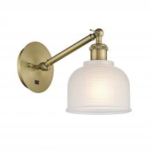  317-1W-AB-G411-LED - Dayton - 1 Light - 6 inch - Antique Brass - Sconce