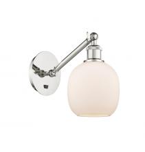 Innovations Lighting 317-1W-PN-G101-LED - Belfast - 1 Light - 6 inch - Polished Nickel - Adjustable Sconce