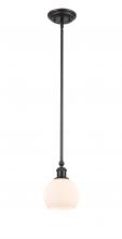  341-1S-BK-G121-6-LED - Concord - 1 Light - 6 inch - Matte Black - Mini Pendant