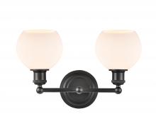  341-2W-BK-G121-6-LED - Concord - 2 Light - 16 inch - Matte Black - Bath Vanity Light