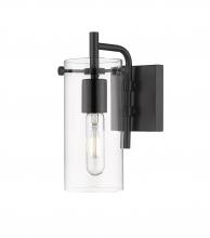  352-1W-BK-CL-LED - Press - 1 Light - 5 inch - Matte Black - Bath Vanity Light