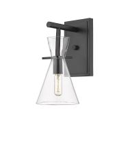  354-1W-BK-CL-LED - Colden - 1 Light - 6 inch - Matte Black - Cord hung - Bath Vanity Light