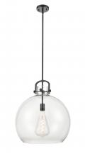 Innovations Lighting 410-1SL-BK-G410-18CL - Newton Sphere - 1 Light - 18 inch - Matte Black - Multi Pendant