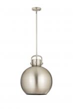 Innovations Lighting 410-1SL-SN-M410-14SN - Newton Sphere - 1 Light - 14 inch - Satin Nickel - Multi Pendant