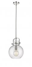 Innovations Lighting 410-1SM-PN-G410-10CL - Newton Sphere - 1 Light - 10 inch - Polished Nickel - Multi Pendant