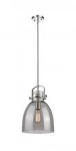  410-1SM-PN-G412-10SM - Newton Bell - 1 Light - 10 inch - Polished Nickel - Mini Pendant