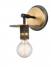  431-1W-BBB-LED - Aurora - 1 Light - 6 inch - Black Brushed Brass - Sconce